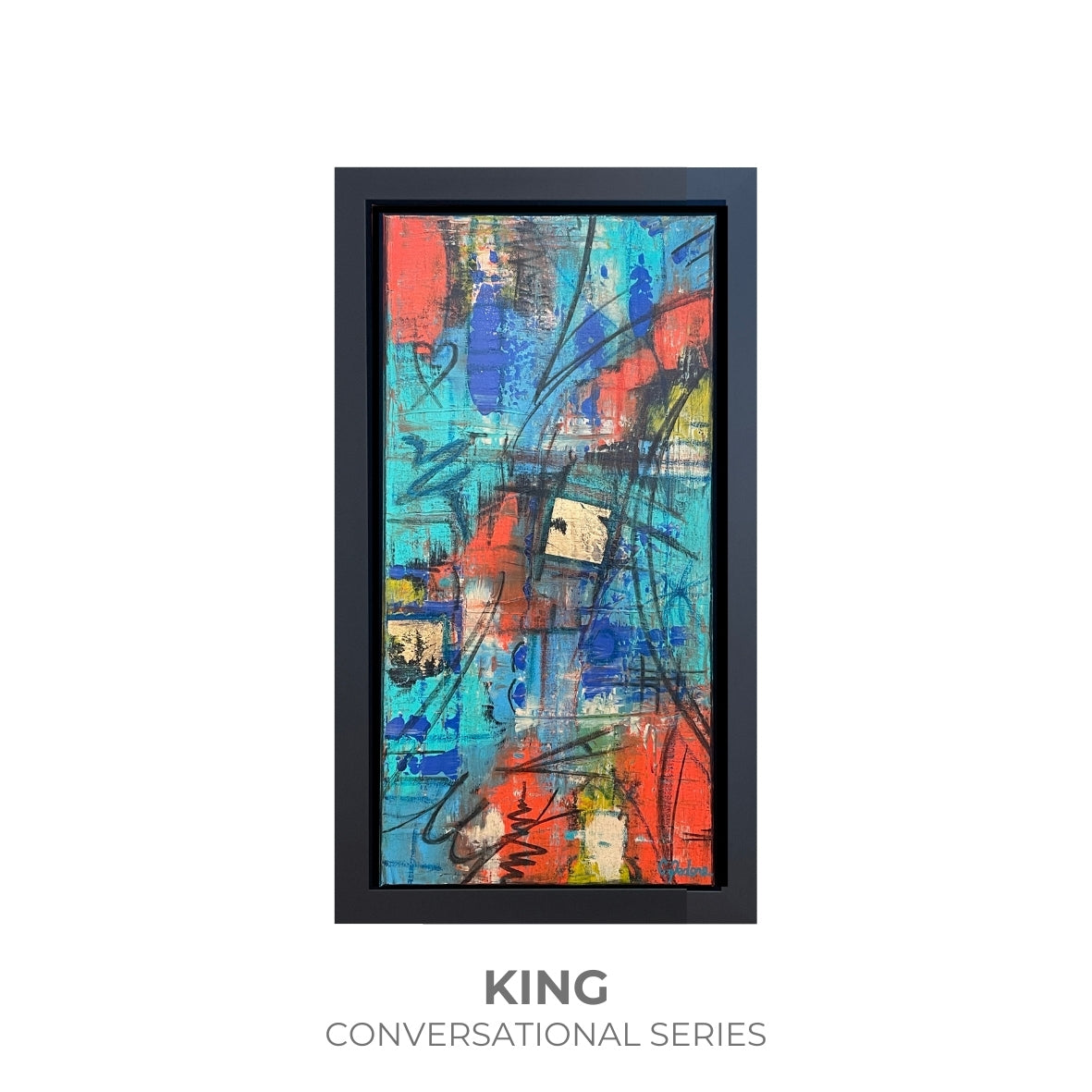 King artwork by charles pedone 2024, an original and unique abstract creation