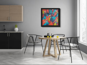  "‘The Escapist’ – Captivating Abstract Artwork by Charles Pedone | A Playful, Surreal Masterpiece with Bold, Dynamic Elements | Perfect for Modern Luxury Spaces & Exclusive Collections | Explore Now at www.pedoneart.com"